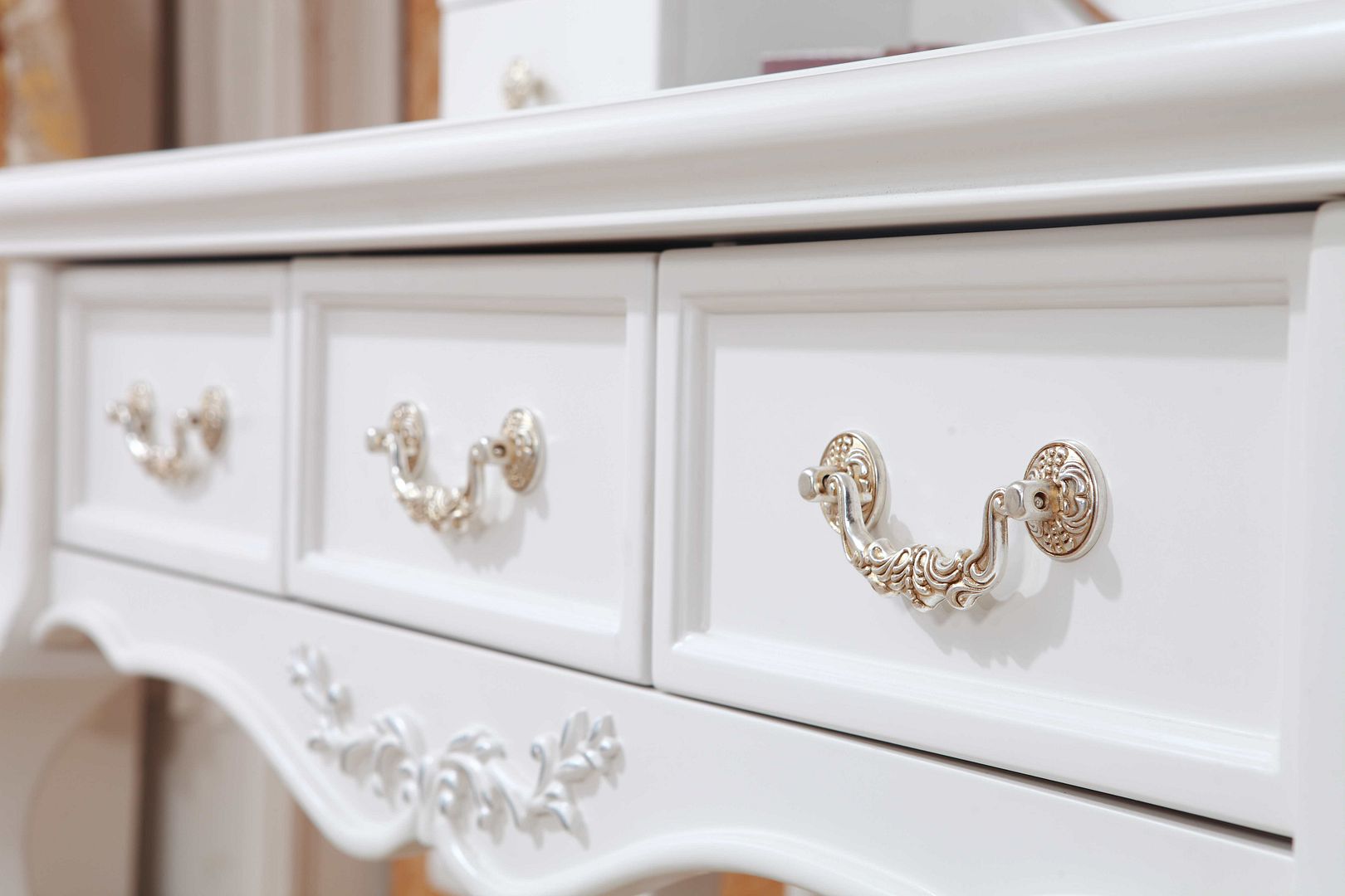 Brand New 5 DRAWERs FRENCH PROVINCIAL DRESSING TABLE with MIRROR eBay