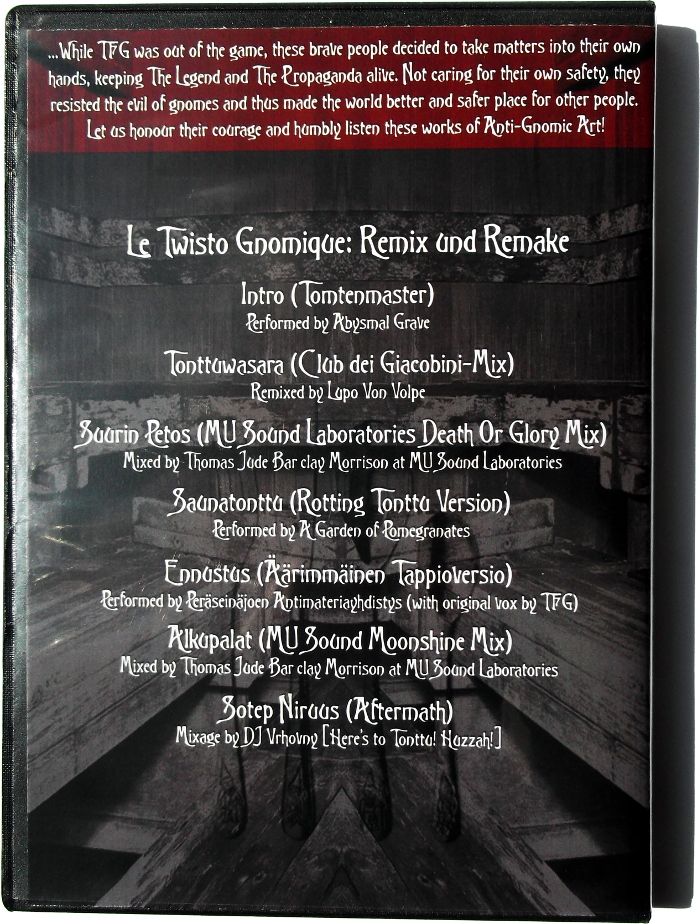 Le Twisto Gnomique DVD case rear cover