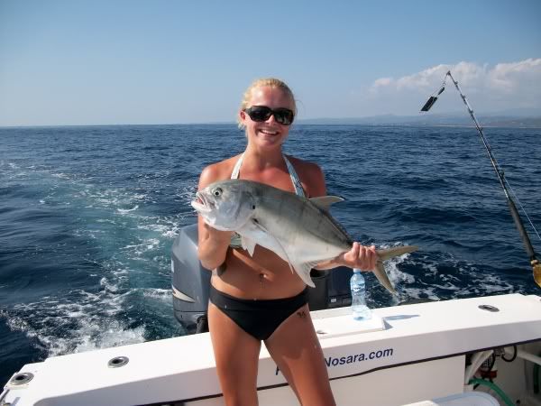 Girls Fishing in Costa Rica