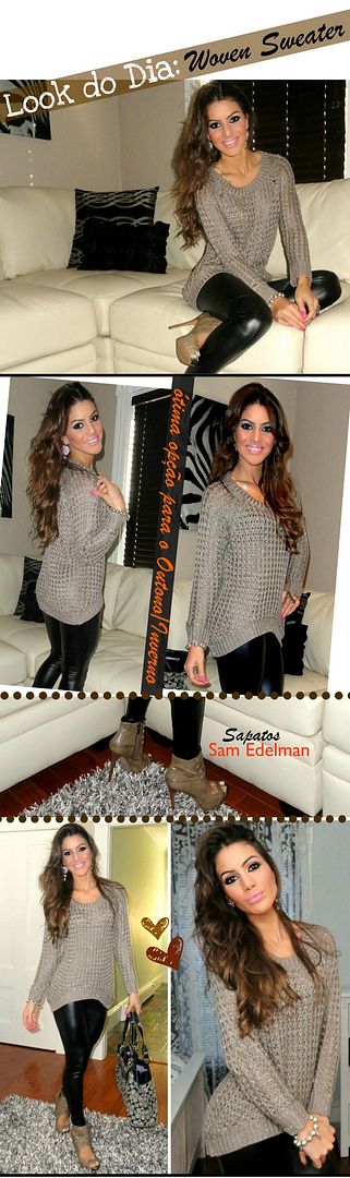 Look do dia: Woven Sweater