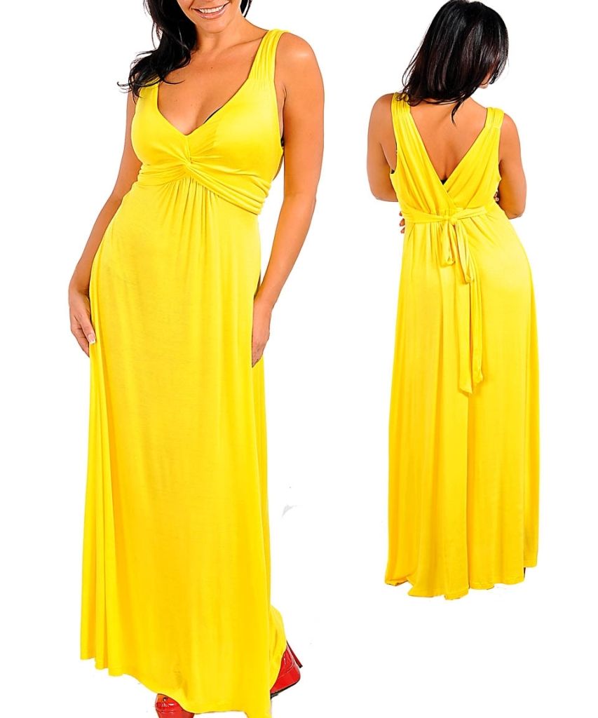 ... about Zenobia Yellow Fashion Maxi dress - plus size XL  2XL  3XL