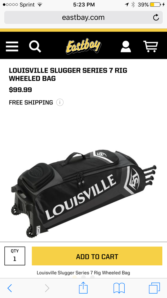 louisville slugger series 7 rig wheeled bag