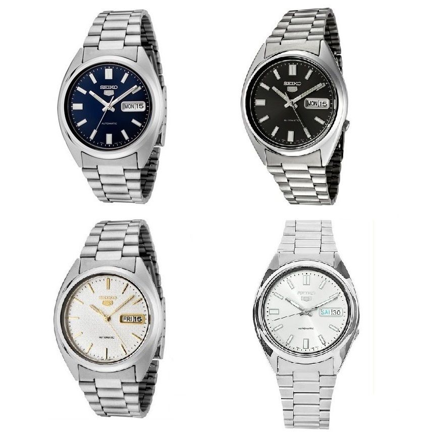 Mens Seiko 5 Automatic Self Winder Analogue Watch Stainless Steel Strap