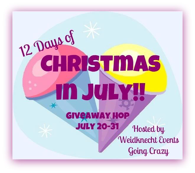Christmas in July Giveaway Hop hosted by Weidknecht Events Going Crazy