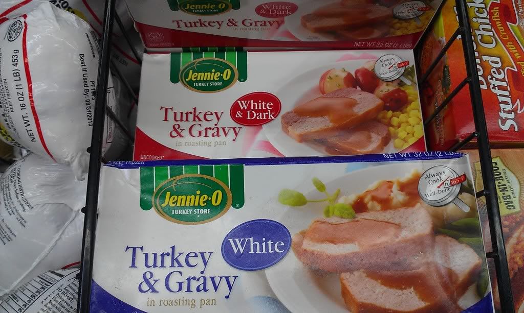 Jennie-O Turkey &amp; Gravy, These packages come in white meat or white & dark meat and sell for $3.58 each.