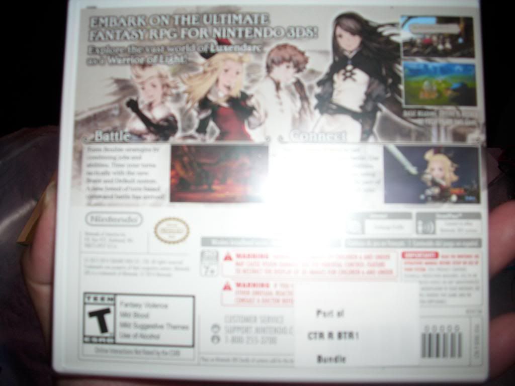 Bravely Default back