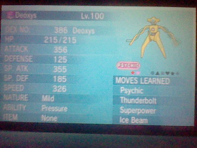 Bday Deoxys