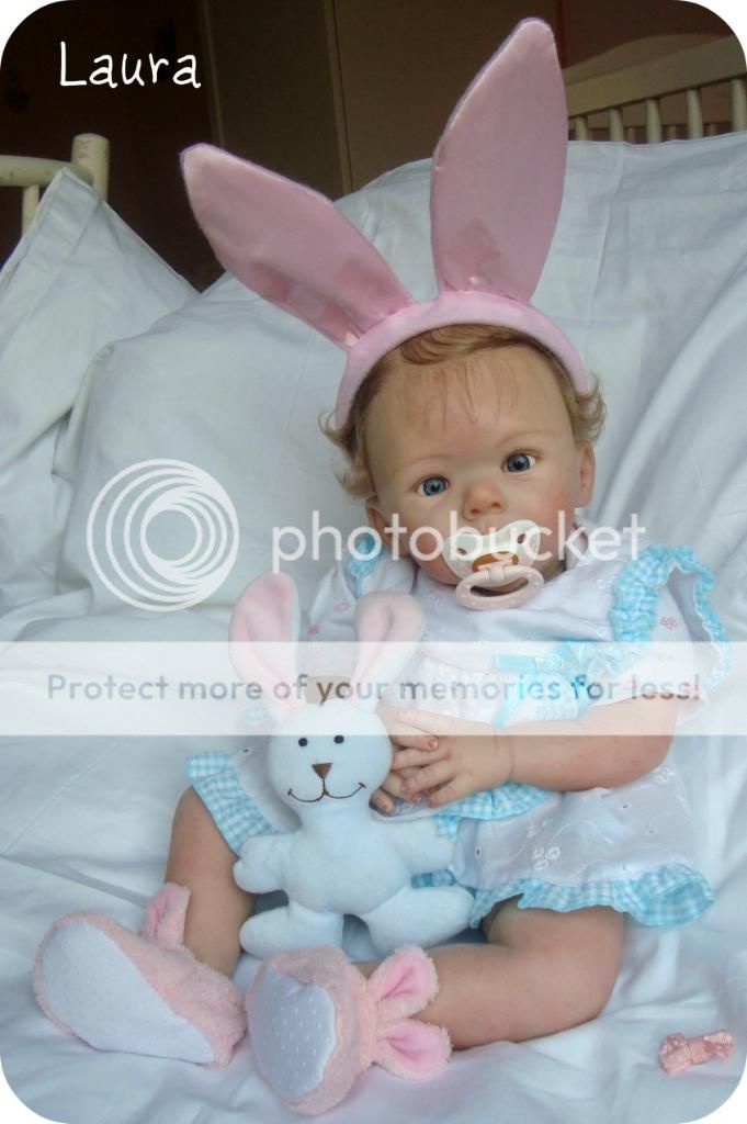 Reborn LAURA TUZIO ROSS BUNNY EASTER heartbeating BEAUTY GIRL *  