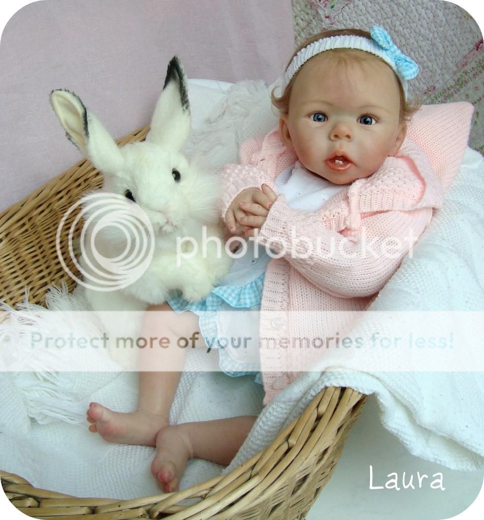 Reborn LAURA TUZIO ROSS BUNNY EASTER heartbeating BEAUTY GIRL *  