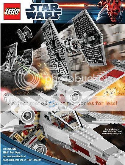 2012 Lego Star Wars Poster. It includes all the minifigures picture in 