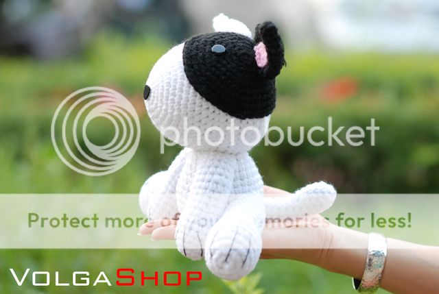 DOG PUPPY Crocheted Stuffed Handmade Doll Toy Animal Gift Birthday New 