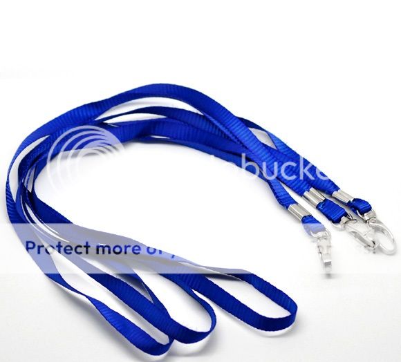 10x PREMIUM Lanyards Neck Strap and Swivel Metal Clip for ID Card ...